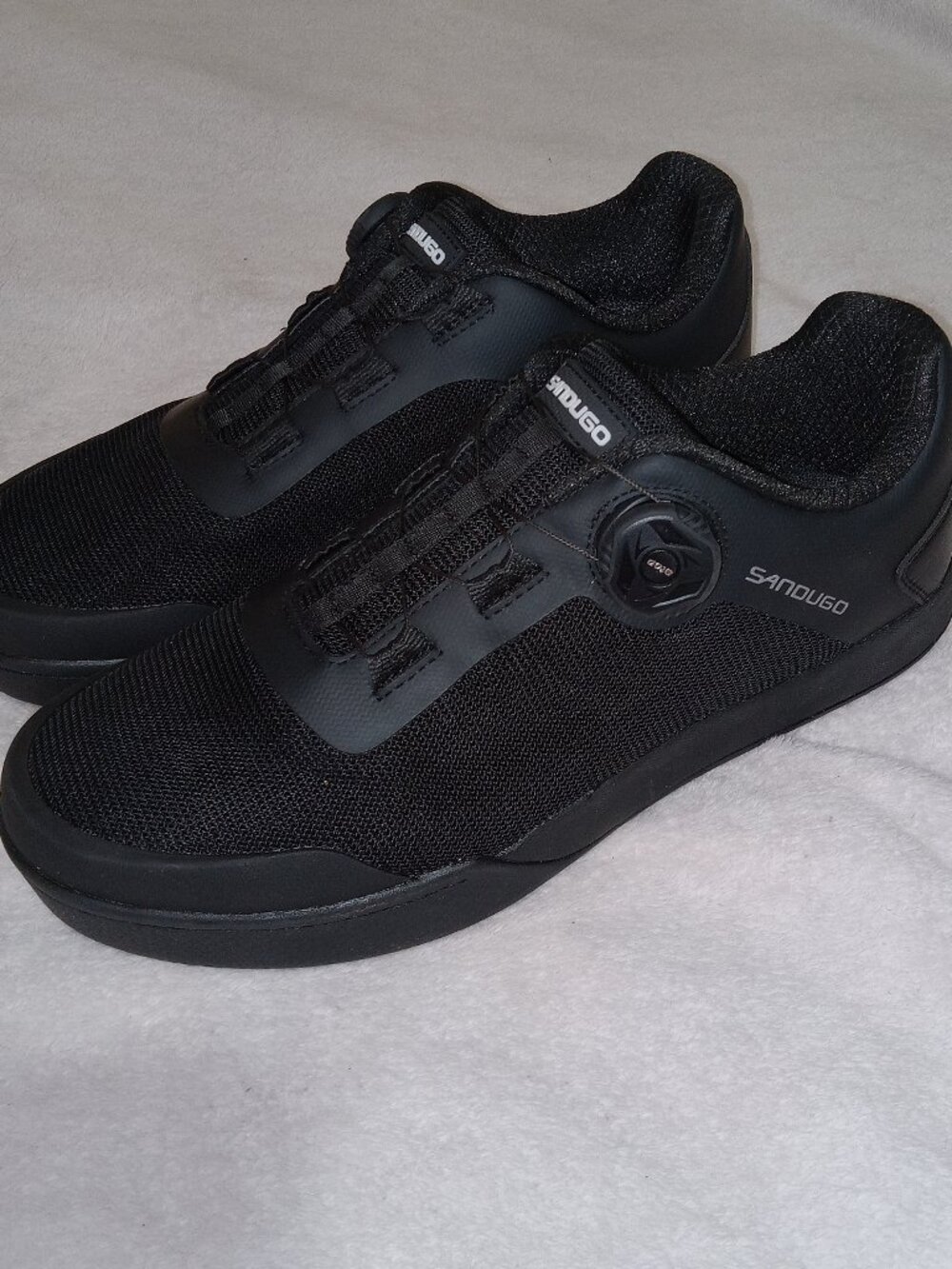 SANDUGO Cadmus MTB Cycling Shoes SDG2006 Black BOA SPD Men’s Size 10